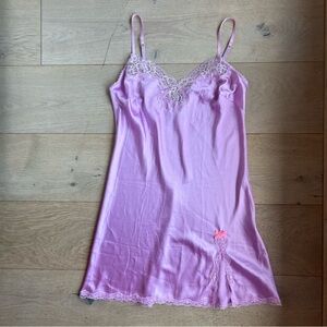 Vintage Victoria’s Secret Lilac Satin Nightgown Size M NWT